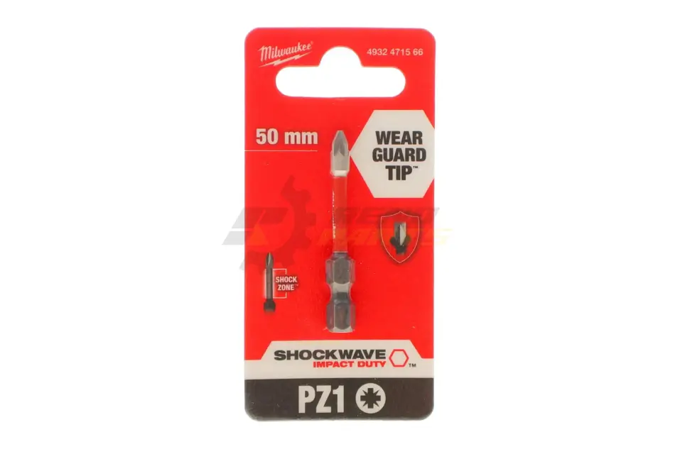 Бита SHOCKWAVE 1/4" PZ1 x 50mm Milwaukee 4932471566 (фото 1)