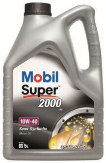 Олива моторна Super 2000 X1 10W-40 5L MOBIL 151187