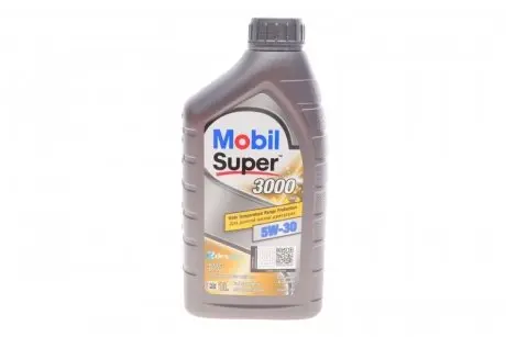 Олива моторна 1L Super 3000 XE 5W30 (ACEA C3 VW 505.01/502.00/505.00 BMW Longlife 04,MB 229.31/229.51 Ford WSS-M2C917-A) MOBIL 151456