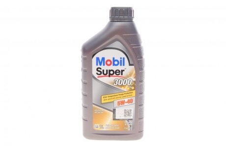 Олива моторна SUPER 3000 Х1 5W40 / 1л MOBIL 152567