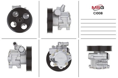 Насос кермового мех-му Citroen C5 01-04,C5 04-,C5 Break 01-04,C5 Break 04-Fiat Scudo 07- MSG CI008