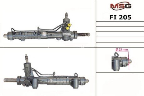 Рейка з Г/У Fiat Doblo 1.9D/JTD 00-05 MSG FI205