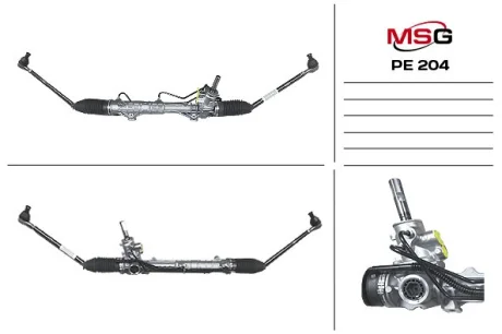 Рейка кермова з г/п Peugeot 307 01-11, Citroen C4 Picasso 06-13, Citroen C4 04-11 MSG PE204