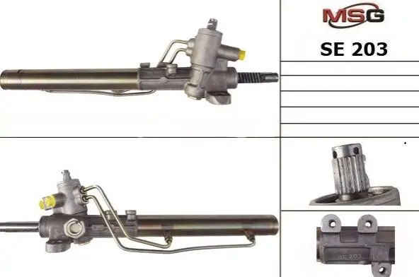Рулевая рейка с ГУР VW CADDY II, CADDY II/MINIVAN, GOLF II, GOLF III, GOLF IV, JETTA II 1.0-Electric 08.83-05.06 MSG SE203 (фото 1)