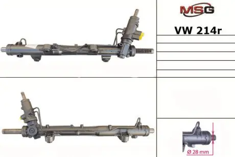 Рульова рейка (відновлена) VW T5 03- MSG VW214R