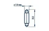 Автолампа Narva T10,5x38 SV8,5 10 W прозрачная NARVA 173163000 (фото 4)