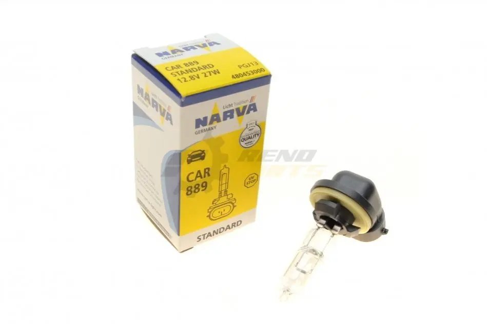 Автолампа 889 12.8V 27W PGJ13 Standard (Американские типы) NARVA 480453000 (фото 1)