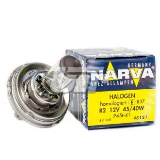 Лампа R2 12V 45/40W P 45t (на наши авто) NARVA 48121
