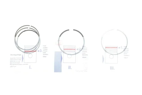 Кільця поршневі (1цил) Opel 73.4 (1.2/1.2/2) Z10XEP/Z12XEP/Z14XEP NE/NPR 120 035 0050 00