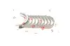 Вкладыши шатунные NE/NPR 180 021 0002 00 (фото 4)