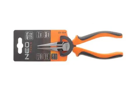 Плоскогубці подовжені прямі, 160 мм NEO TOOLS 01-154