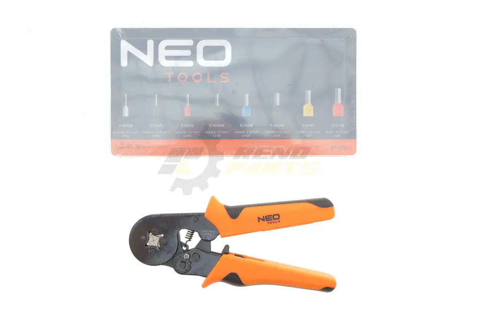 Кліщі кінцеві обтискні 205 мм + 1200 гільз NEO TOOLS 01-562 (фото 1)