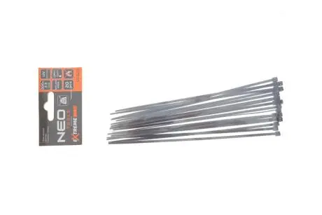 Стяжки кабельні кабельні EXTREME 2,5 × 200 мм, чорні, 20 шт. NEO TOOLS 01-623