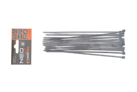 Стяжки кабельні EXTREME 3,6 × 200 мм, чорні, 20 шт. NEO TOOLS 01-627