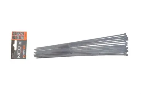 Стяжки кабельні EXTREME 3,6 × 300 мм, чорні, 20 шт. NEO TOOLS 01-629