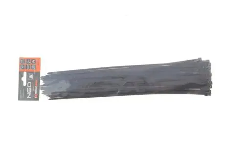 Стяжки кабельні EXTREME 4,8 × 370 мм, чорні, 50 шт. NEO TOOLS 01-636