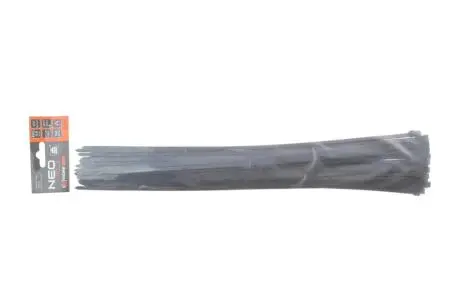 Стяжки кабельні EXTREME 4,8 × 450 мм, чорні, 50 шт. NEO TOOLS 01-637