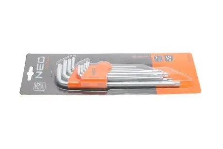 Ключі Torx набір 9 шт., з магнітом NEO TOOLS 09-526