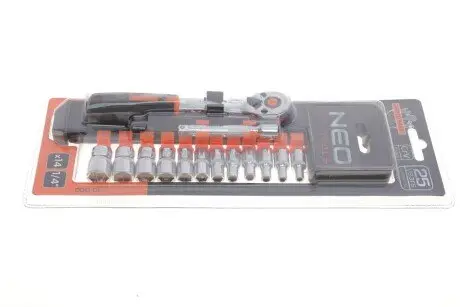 Набір змінних головок 1/4", 14 шт. NEO TOOLS 10000
