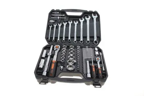 Головки сменные 82 шт., 1/2", 1/4", ECO NEO TOOLS 10-058