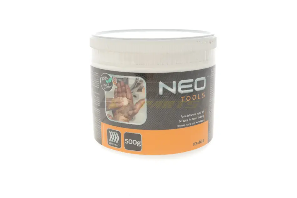 Гель-паста для мытья рук 500ml (кремовый) (с скорлупой семян кукурузы) NEO TOOLS 10-403 (фото 1)