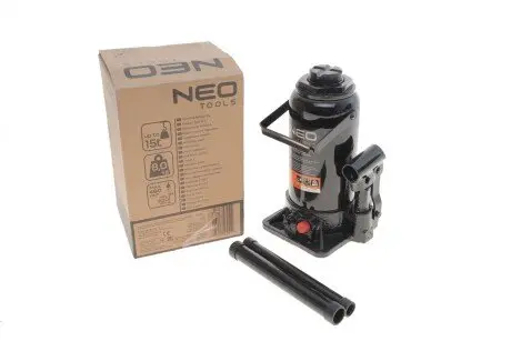 Домкрат гідравлічний пляшковий, 15 т, 230-460 мм NEO TOOLS 10-455