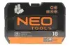 Головки для зливу оліі 3/8", набір 18 шт. NEO TOOLS 11-235 (фото 4)