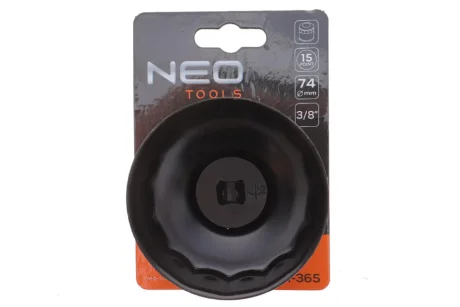 Головка змінна масляного фільтра 74 мм, 15 кут NEO TOOLS 11-365