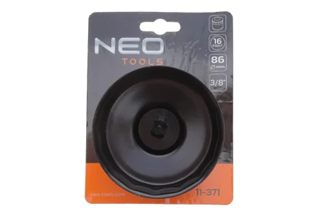 Насадка для замены масляного фильтра 3/8" 16-гранный (d=86mm) NEO TOOLS 11-371