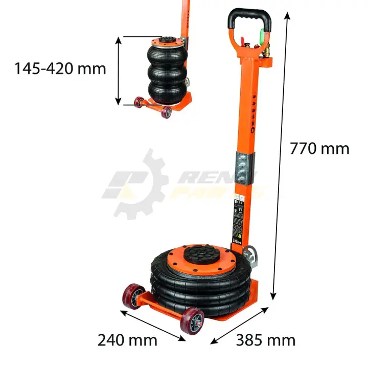 Домкрат пневматичний 3T, висота 145-420 мм NEO TOOLS 11-737 (фото 1)