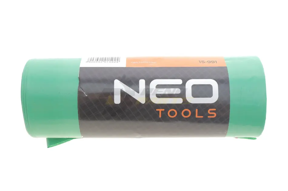 Мешки для мусора 120 л, зеленые с лентой, 40 мкм, 10 шт. NEO TOOLS 15-991 (фото 1)