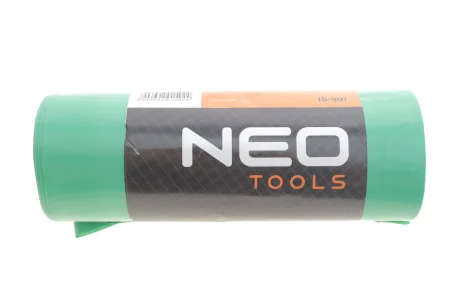 Мішки для сміття 120 л, зелені зі стрічкою, 40 мкм, 10 шт. NEO TOOLS 15-991