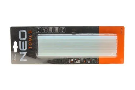 Стрижні клейові 11 мм, 12 шт., прозорі NEO TOOLS 17-113