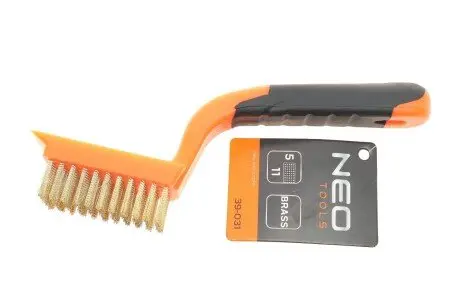 Щітка дротяна, латунний дріт, 5х11 рядів NEO TOOLS 39-031