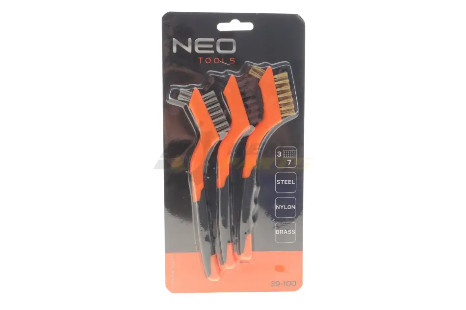 Набор проволочных щеток из 3 шт., 3х7 рядов NEO TOOLS 39-100 (фото 1)