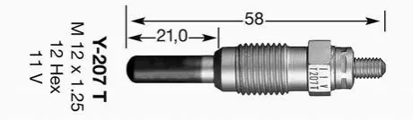 Свічка розжарювання NGK 1239