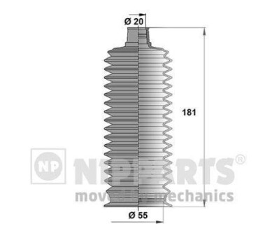 Пильник рульового керування NIPPARTS J2842026