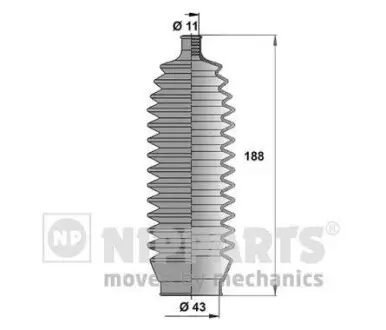 Пильник рульового керування NIPPARTS J2847010
