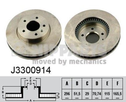 Гальмiвнi диски NIPPARTS J3300914