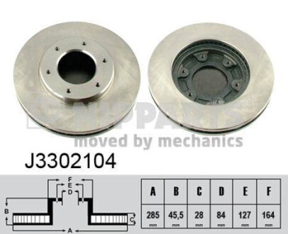 Гальмiвнi диски NIPPARTS J3302104