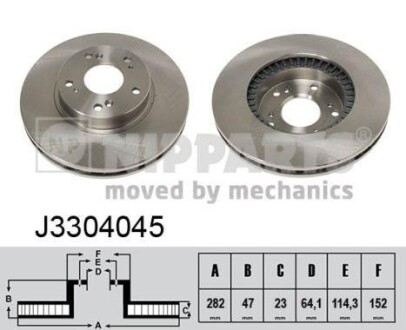 Гальмiвнi диски NIPPARTS J3304045