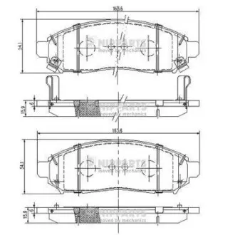 Гальмiвнi колодки дисковi NIPPARTS J3601095