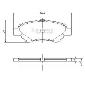 Гальмiвнi колодки дисковi NIPPARTS J3602122