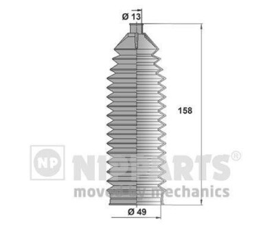 Пильник привiдного валу NIPPARTS N2840905