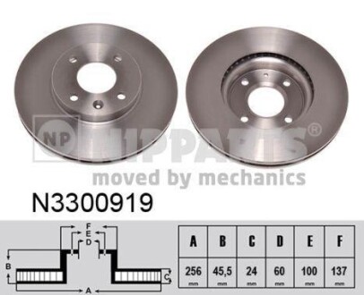 Гальмiвнi диски NIPPARTS N3300919