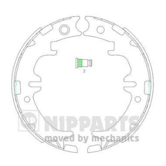 Гальмiвнi колодки барабаннi NIPPARTS N3502083