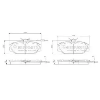 Гальмiвнi колодки дисковi NIPPARTS N3600917