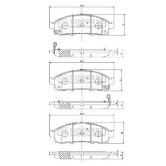 Гальмiвнi колодки дисковi NIPPARTS N3601101 (фото 1)