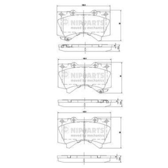 Гальмiвнi колодки дисковi NIPPARTS N3602136