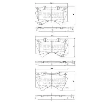Гальмiвнi колодки дисковi NIPPARTS N3602136
